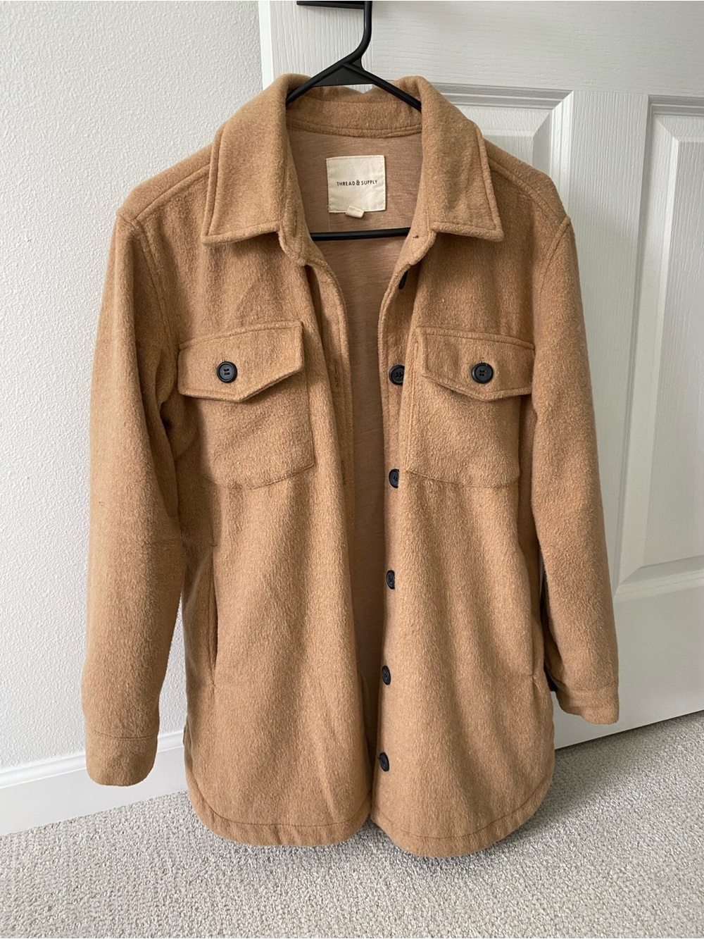 Thread & Supply Camel Shacket Jacket Size XS